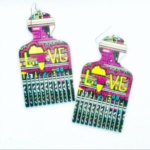 Jewelry - Unique Love Vibrant Pick Earrings Jewelry - Unique Love Vibrant Pick Earrings